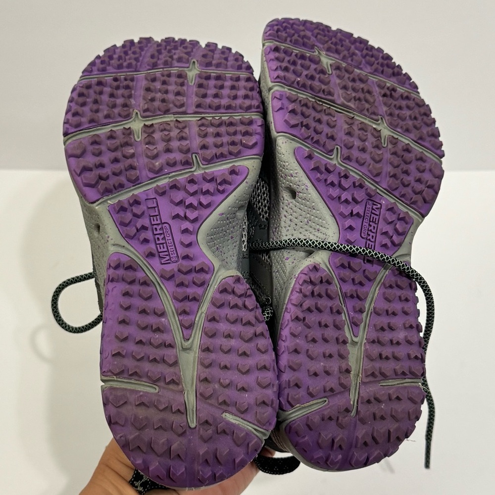 Merrell Gray and Purple Hydrotrekker Athletic Shoes with Trail-Ready Design 7 - Picture 10 of 10